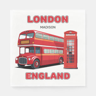Servilleta De Papel Nombre personalizado Londres Inglaterra