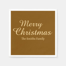 Servilleta De Papel Nombre personalizado moderno Navidad alegre 