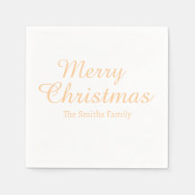 Nombre personalizado moderno Navidad alegre 