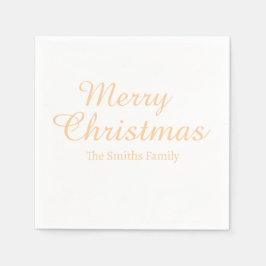 Servilleta De Papel Nombre personalizado moderno Navidad alegre 