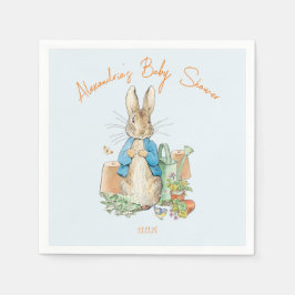 Servilleta De Papel Nombre personalizado Peter el conejo ducha bebé