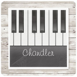 Servilleta De Papel NOMBRE Personalizado Pianista Claves De Piano Maes