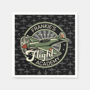 Servilleta De Papel NOMBRE personalizado WII Retro avión militar de gu