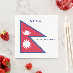 Servilleta De Papel Nombre personalizado y marca de Nepal de texto