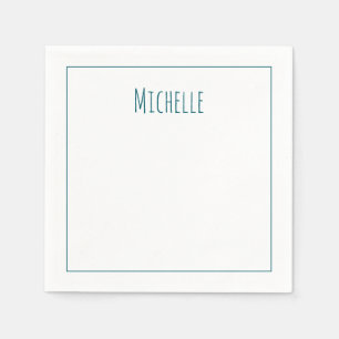Servilleta De Papel Nombre propio minimalista moderno profesional