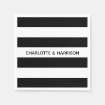 Nombres personalizados de rayas negrita en blanco