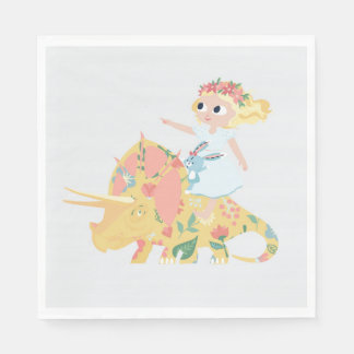 Servilleta De Papel Nomi & Brave Ride Triceratops - Cocktail Napkins
