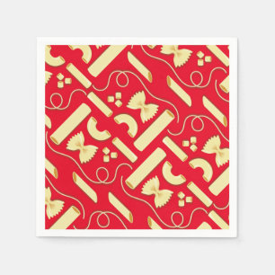 Servilleta De Papel Noodles Pasta Niño Fiesta de cumpleaños 1 italiano