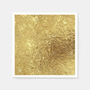 Servilleta De Papel Nopa metálica de oro