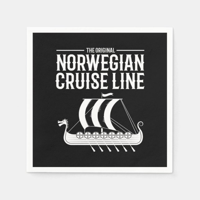 Servilleta De Papel Norwegian Cruise Line Vikings Nordic (Anverso)