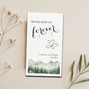 Servilleta De Papel Nos decidimos por Forever Elegant Wedding
