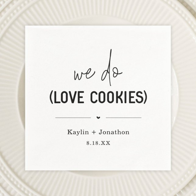 Servilleta De Papel Nosotros amamos las cookies Bodas Napkins (Subido por el creador)