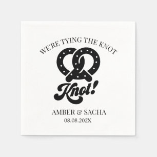 Servilleta De Papel Nosotros Atamos El Nudo Pretzel Boda