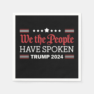 Servilleta De Papel Nosotros El Pueblo Hemos Hablado Trump 2024
