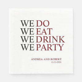 Servilleta De Papel Nosotros hacemos Boda