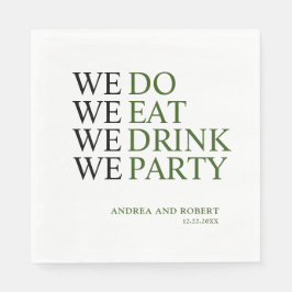 Servilleta De Papel Nosotros hacemos Boda