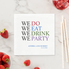 Servilleta De Papel Nosotros hacemos bodas