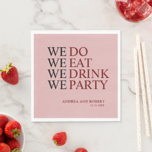 Servilleta De Papel Nosotros hacemos bodas