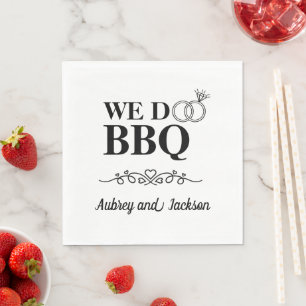Servilleta De Papel Nosotros Hacemos Compromiso de BBQ