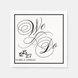 Servilleta De Papel Nosotros Hacemos Servilletas de Boda Personalizada