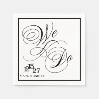 Servilleta De Papel Nosotros Hacemos Servilletas de Boda Personalizada