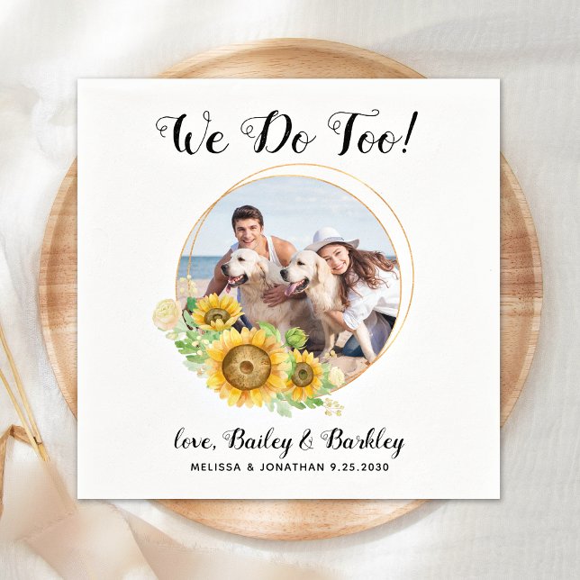 Servilleta De Papel Nosotros también hacemos Boda Mascota de fotos per (Subido por el creador)