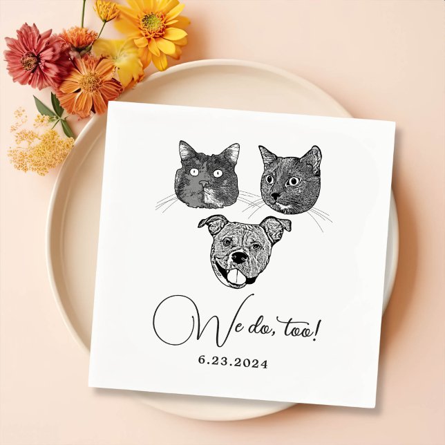 Servilleta De Papel Nosotros también Mascotas Personalizado Dibujar to (Subido por el creador)