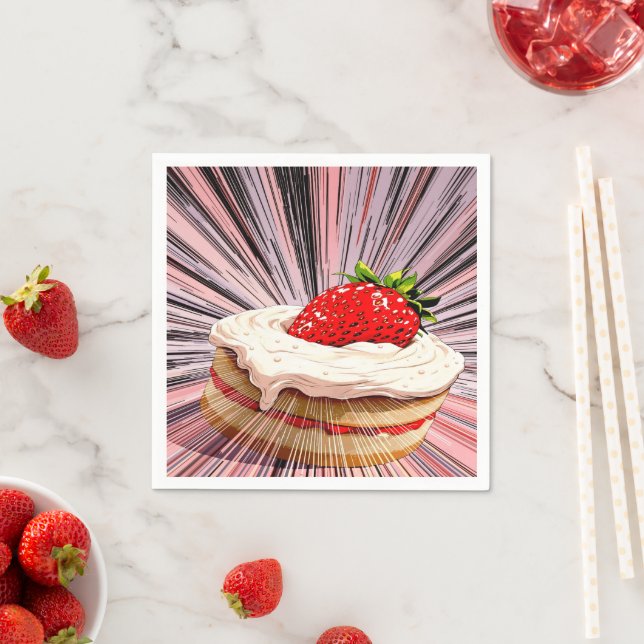 Servilleta De Papel Nostalgia de Strawberry Shortcake (In situ)