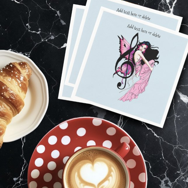 Servilleta De Papel Nota de música Mariposas Fairy (Subido por el creador)