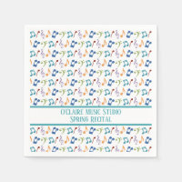 Notas de música Rainbow personalizadas (blanco)