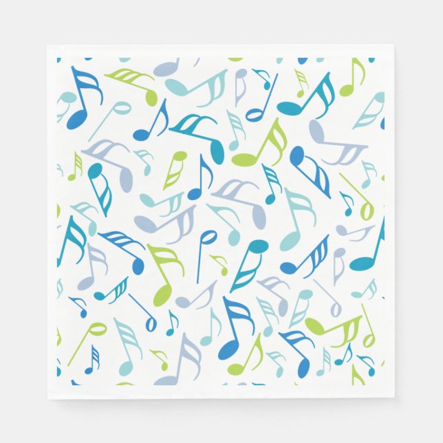 Servilleta De Papel Notas musicales (Anverso)