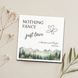 Servilleta De Papel Nothing Fancy Just Love Elegant Wedding