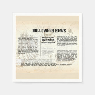 Servilleta De Papel Noticias de Halloween antiguas