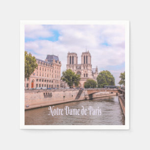 Servilleta De Papel Notre Dame de París Francia Catedral Católica