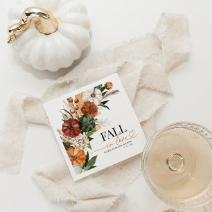Servilleta De Papel Novedia de Otoño Boda de Calabaza Duchas de Novia