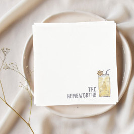 Servilleta De Papel Novelas de bodas personalizadas Hora de cócteles d