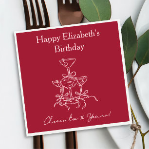 Servilleta De Papel Novelas de cumpleaños a 30 años