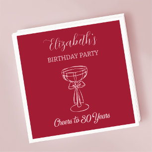 Servilleta De Papel Novelas de cumpleaños a 30 años