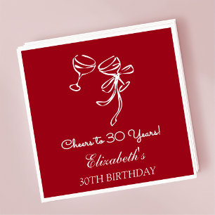 Servilleta De Papel Novelas de cumpleaños a 30 años