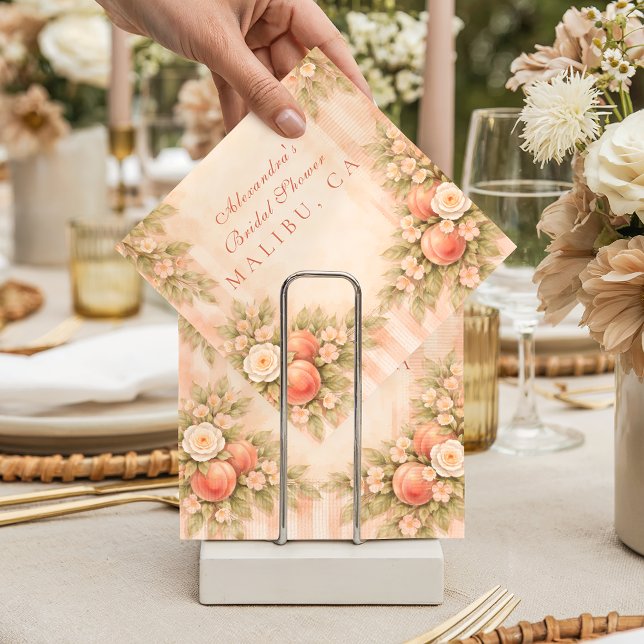 Servilleta De Papel Novia de Romance de Flor de Melocotón (Subido por el creador)