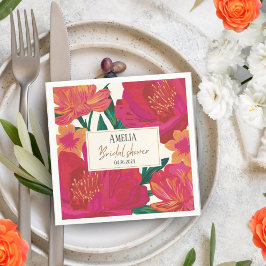 Servilleta De Papel Novia en flor floral Bridal Shower Decoración de m