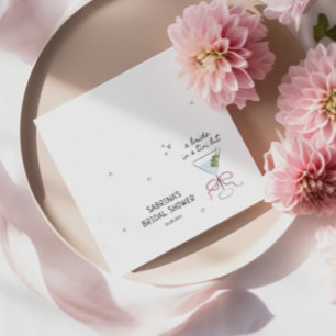 Servilleta De Papel Novia En Un Tini Fiesta de Despedida de Soltera