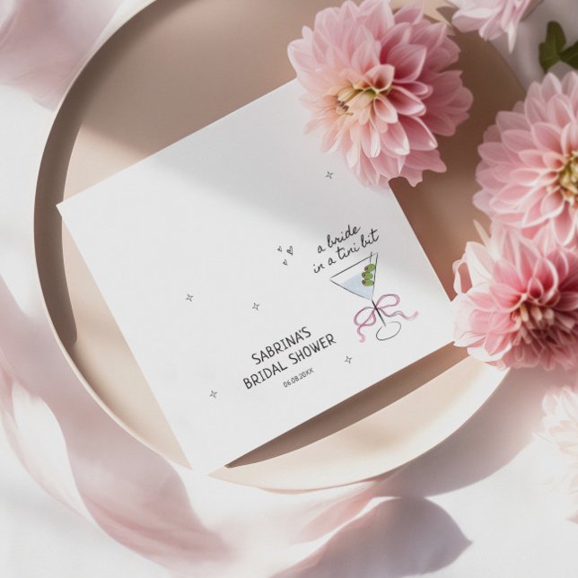 Servilleta De Papel Novia En Una Ducha Bridal De Tini Bit (Subido por el creador)
