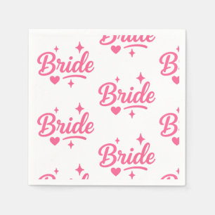 Servilleta De Papel Novia Neon Pink