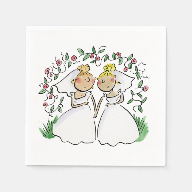 Servilleta De Papel Novias (Anverso)