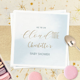 Servilleta De Papel Nube 9 Fiesta de Baby Shower Celeste