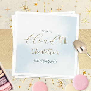 Servilleta De Papel Nube 9 Fiesta de Baby Shower Celeste