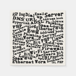 Servilleta De Papel nube de palabras de Internet