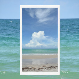 Servilleta De Papel Nube de tormentas que se desarrolla sobre la costa