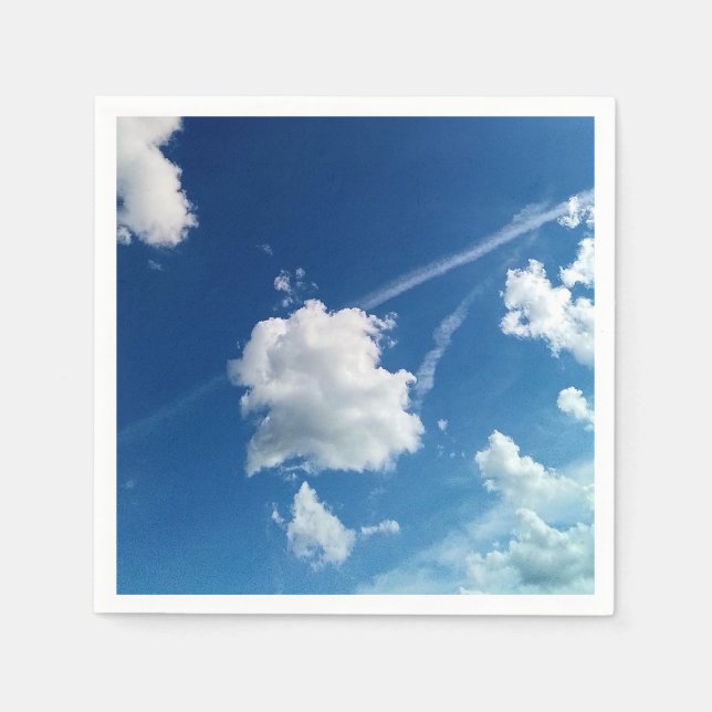 Servilleta De Papel Nube, en la luz (Anverso)
